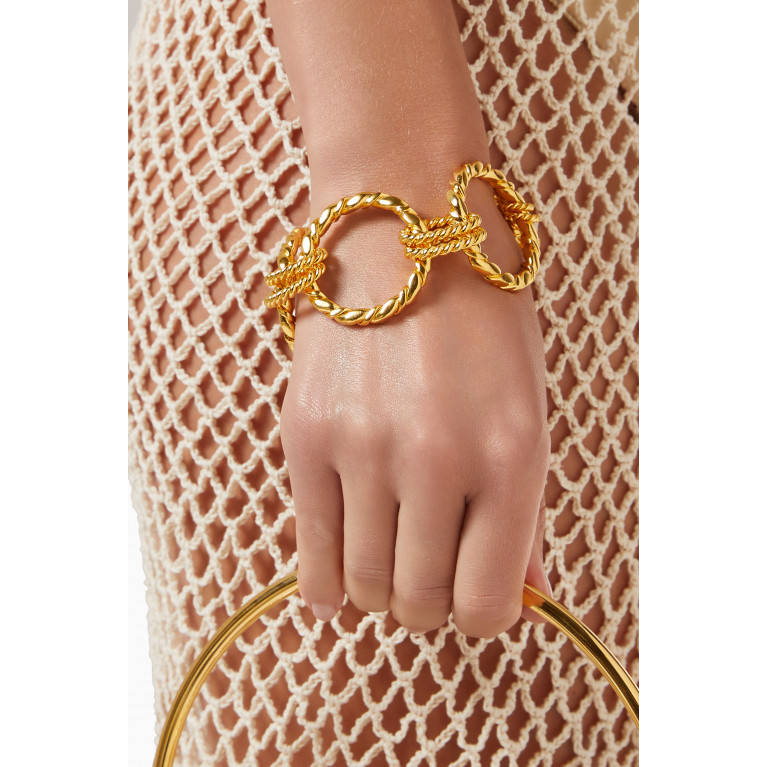 VANINA - Metisse Eternity Bracelet in Gold-plated Brass