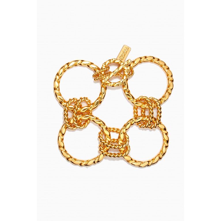 VANINA - Metisse Eternity Bracelet in Gold-plated Brass