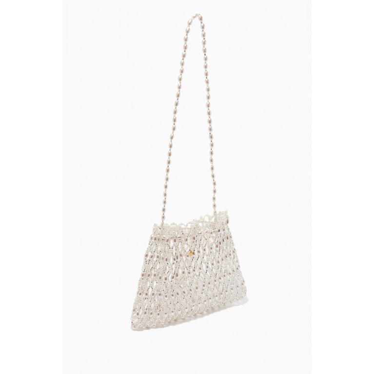 VANINA - Les Beaux Jours Bag in Acrylic Beads Silver