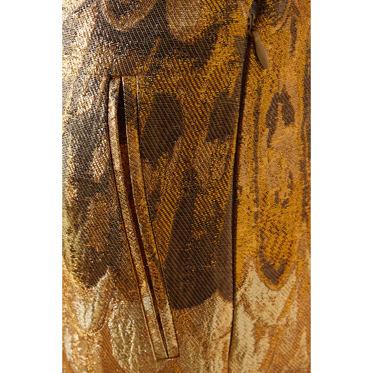 Valentino - Golden Wings Pants in Brocade