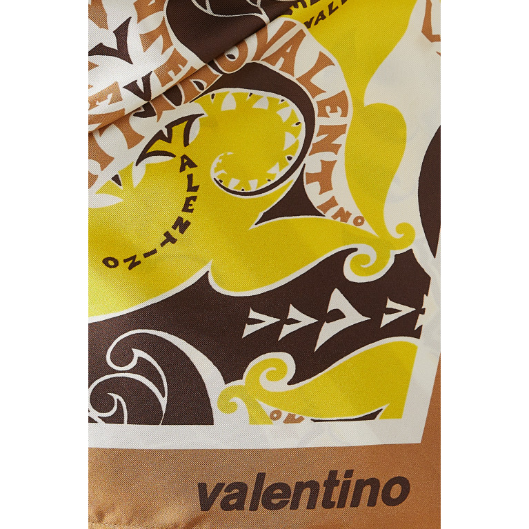 Valentino - Manifesto Bandana Top in Twill