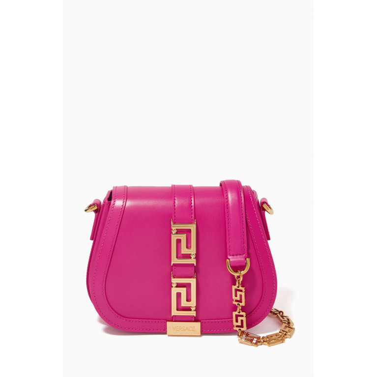 Versace - Small Greca Goddess Shoulder Bag in Leather
