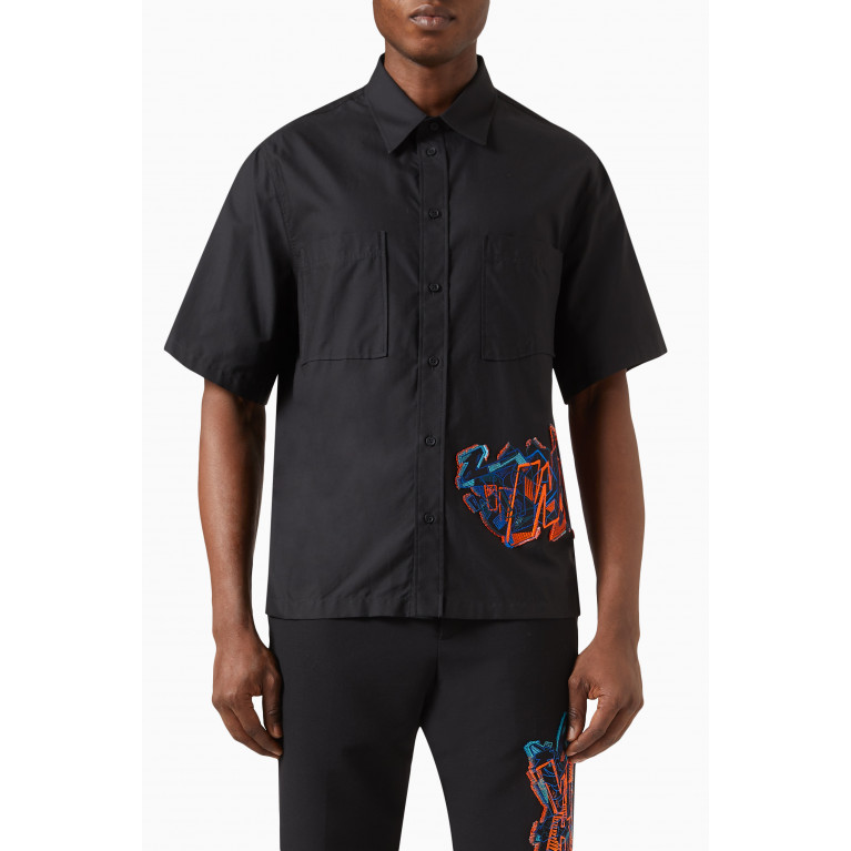 Off-White - Graf Coupe' Summer Shirt in Cotton Blend