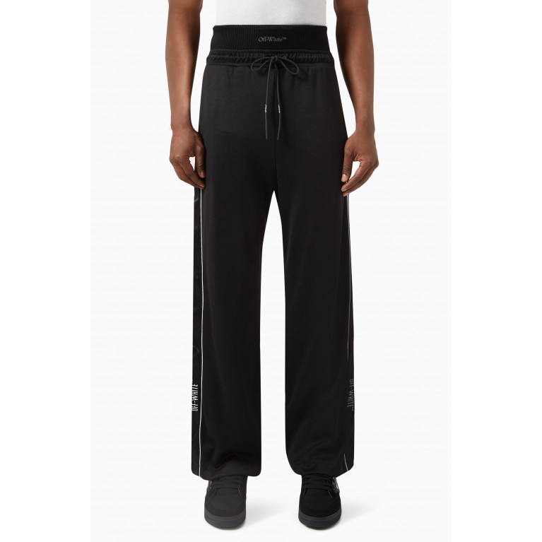 Off-White - Condenced Logo Tape Track Pants in Poly-cotton Blend