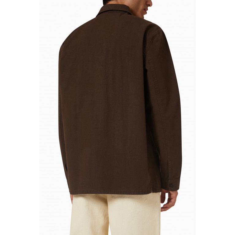 Ninety Percent - Utility Shirt in Organic Cotton Brown