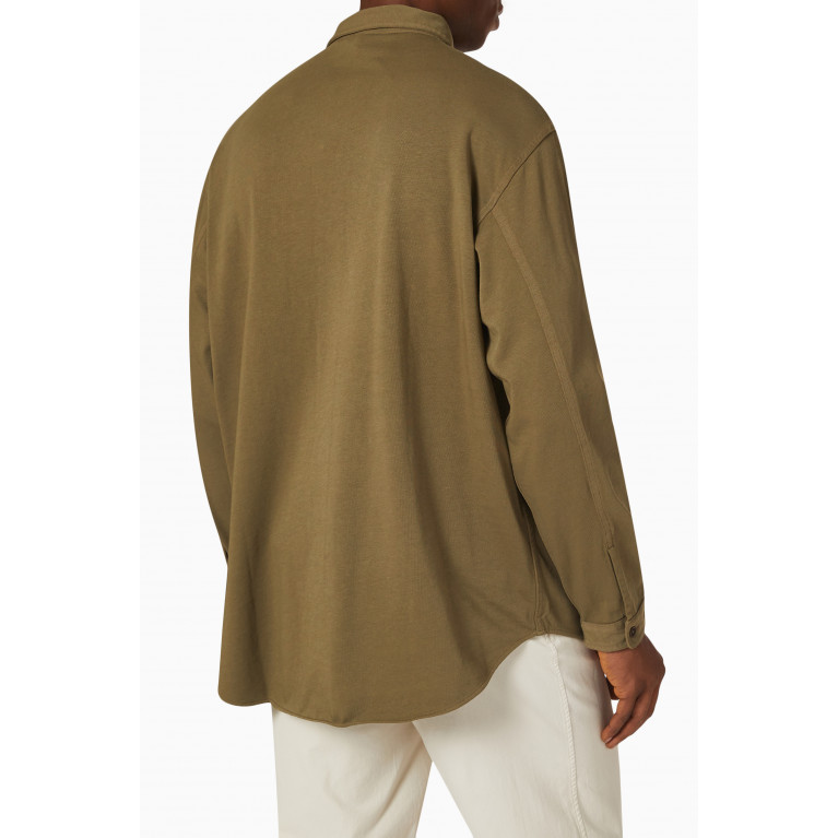 Ninety Percent - Shirt in Organic Cotton Jersey Green