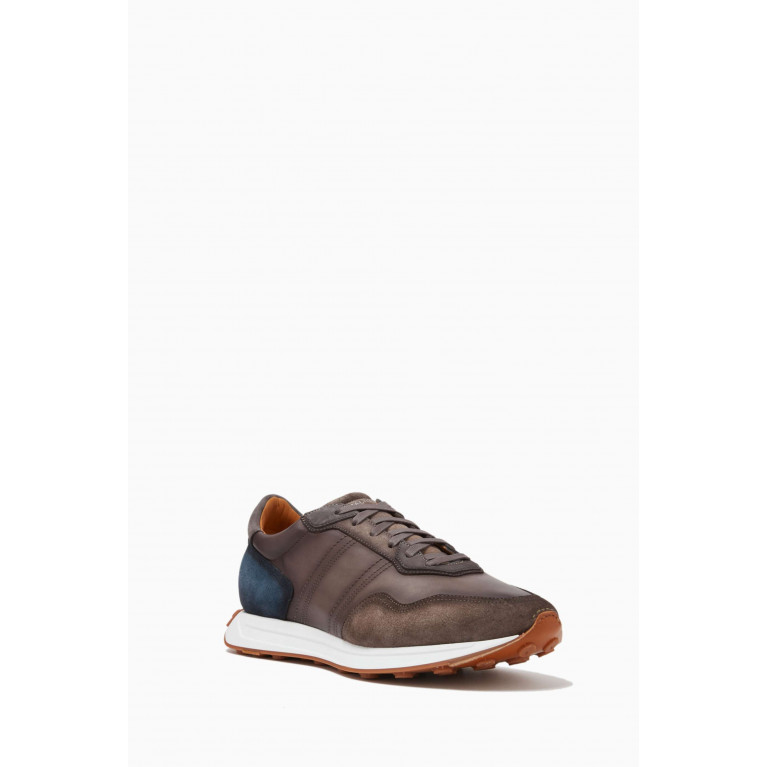 Magnanni - Adra Sneakers in Leather & Suede Grey