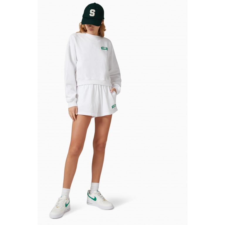 Sporty & Rich - Wellness Ivy Cropped Sweatshirt in Cotton