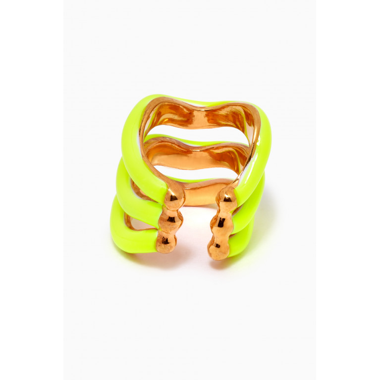 Joanna Laura Constantine - Wave Earcuff in Gold-plated Brass Yellow