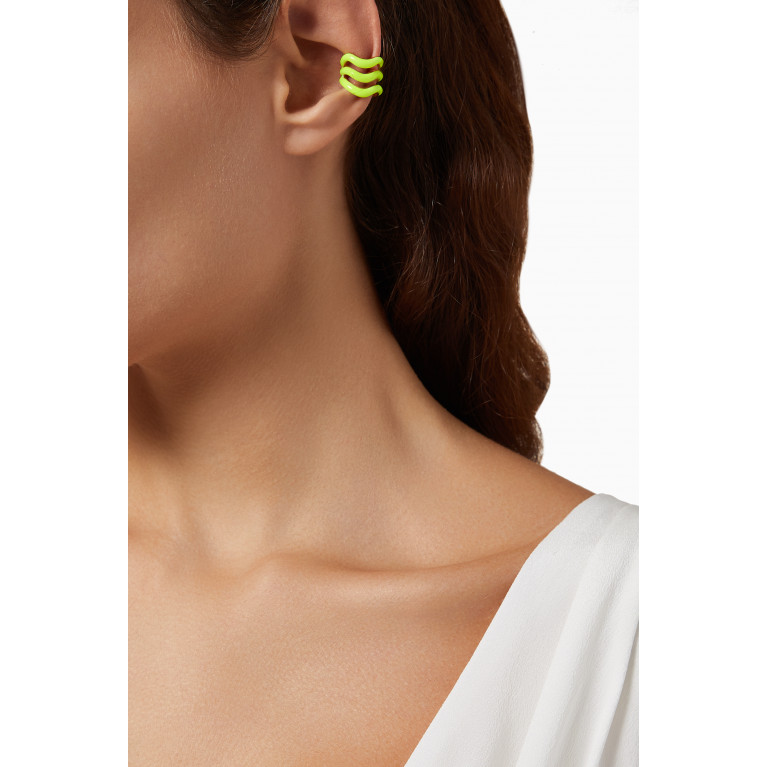 Joanna Laura Constantine - Wave Earcuff in Gold-plated Brass Yellow