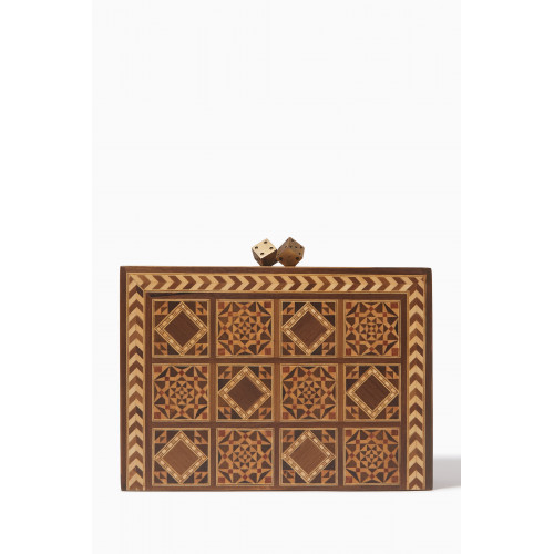 Sarah's Bag - Dama Oriental Clutch in Wood