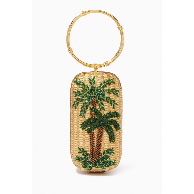 Sarah's Bag - Oasis Palm Menottes Bag in Straw