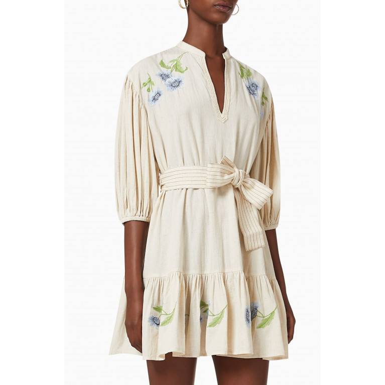Significant Other - Sylvie Mini Dress in Linen-blend Fabric