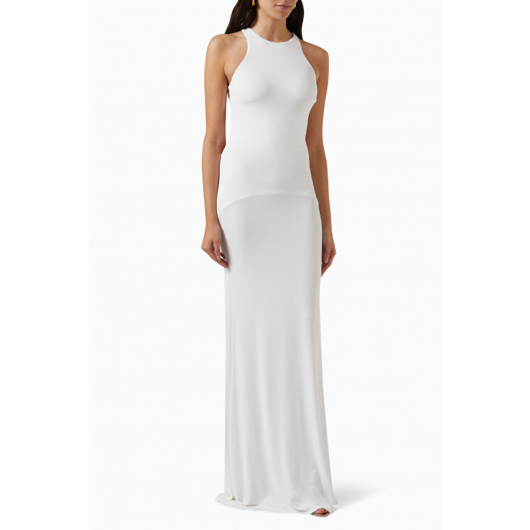 Elisabetta Franchi - Red Carpet Dress in Jersey White