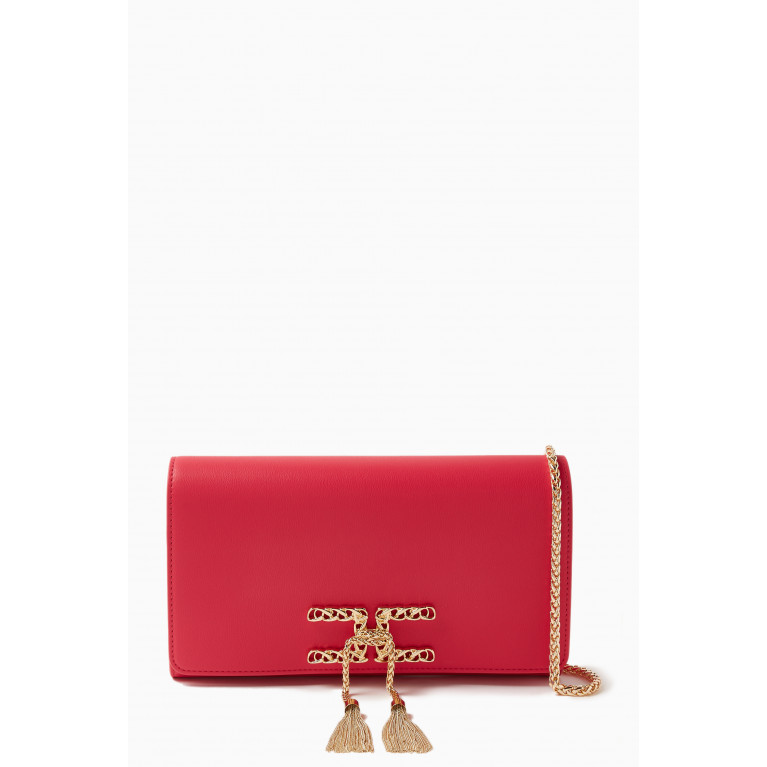 Elisabetta Franchi - Maxi Pouch Bag in Faux Leather Pink