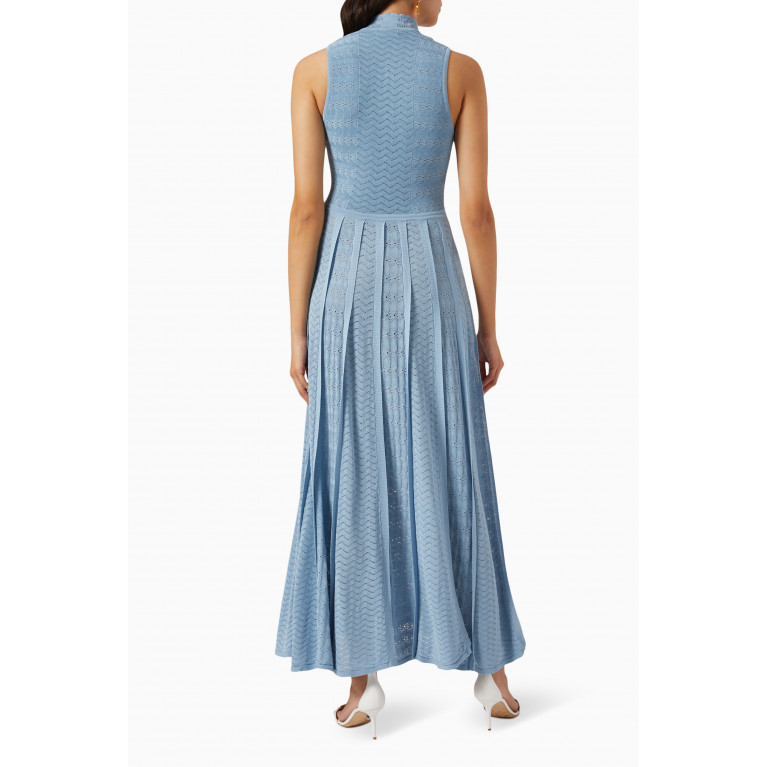 Elisabetta Franchi - Sleeveless Maxi Dress in Lace Crochet Stitch