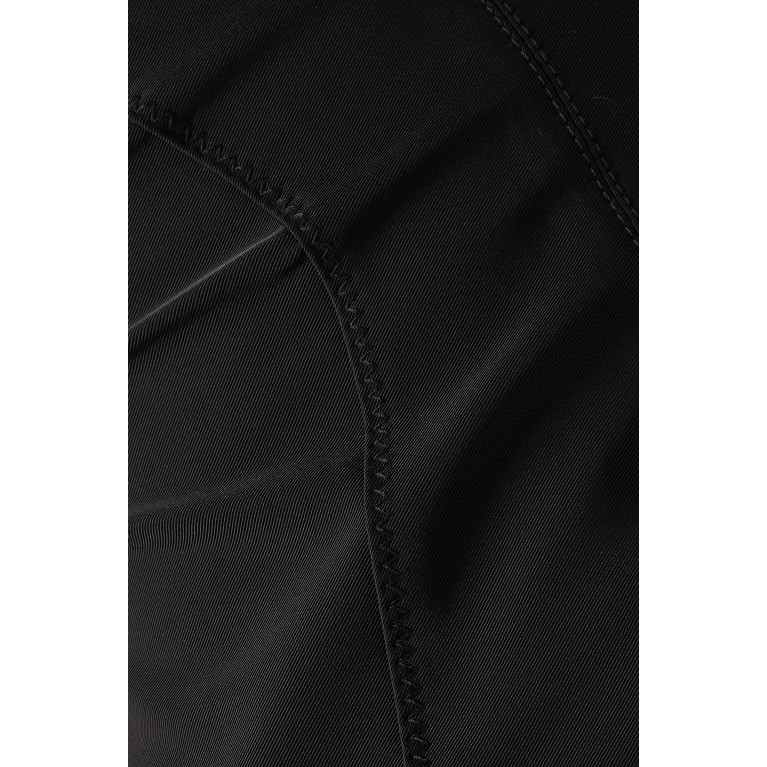Elisabetta Franchi - Sheath Midi Dress in Stretch Technical Fabric Black