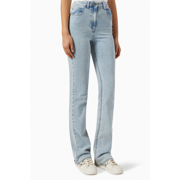 Elisabetta Franchi - High-waist Bootcut Jeans in Denim