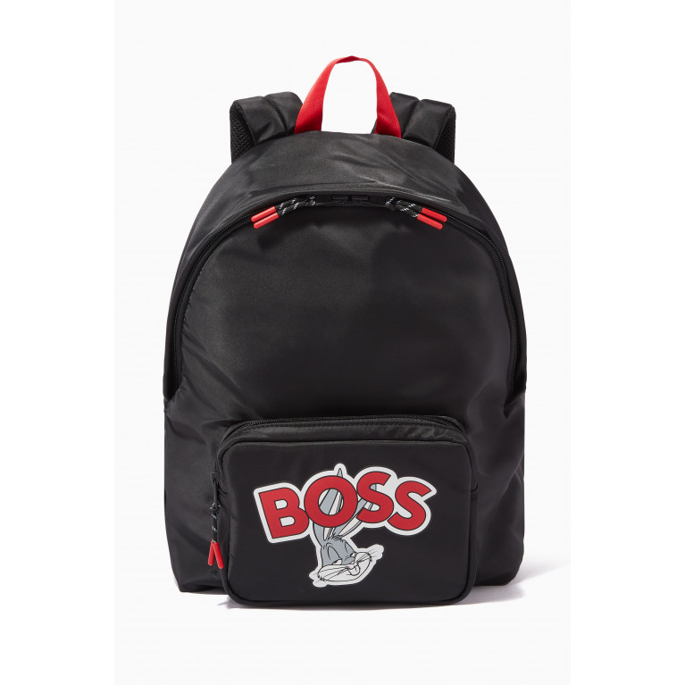 Boss - Bugs Bunny Logo Print Backpack