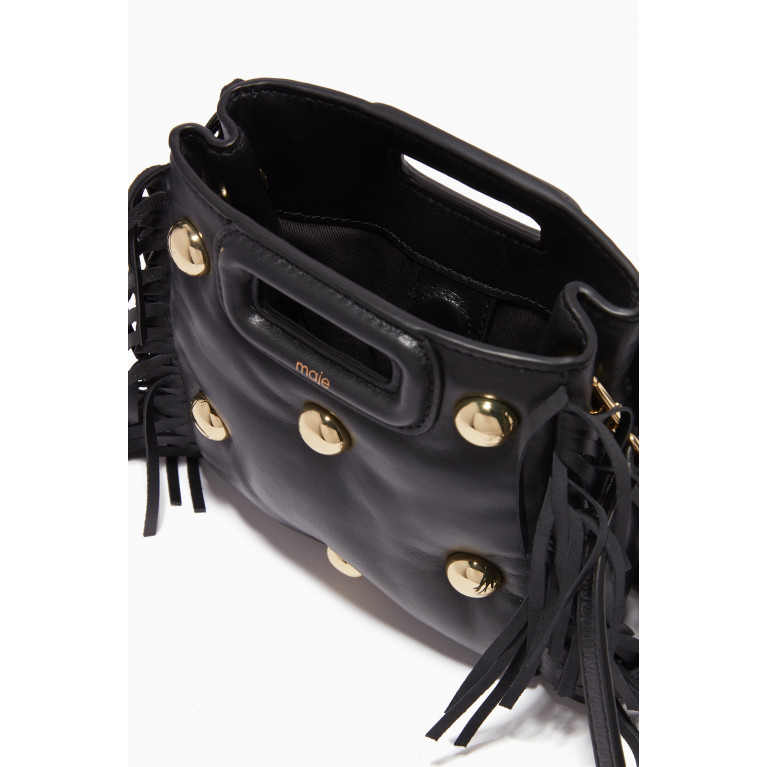 Maje - Mini M Studded Bag in Leather