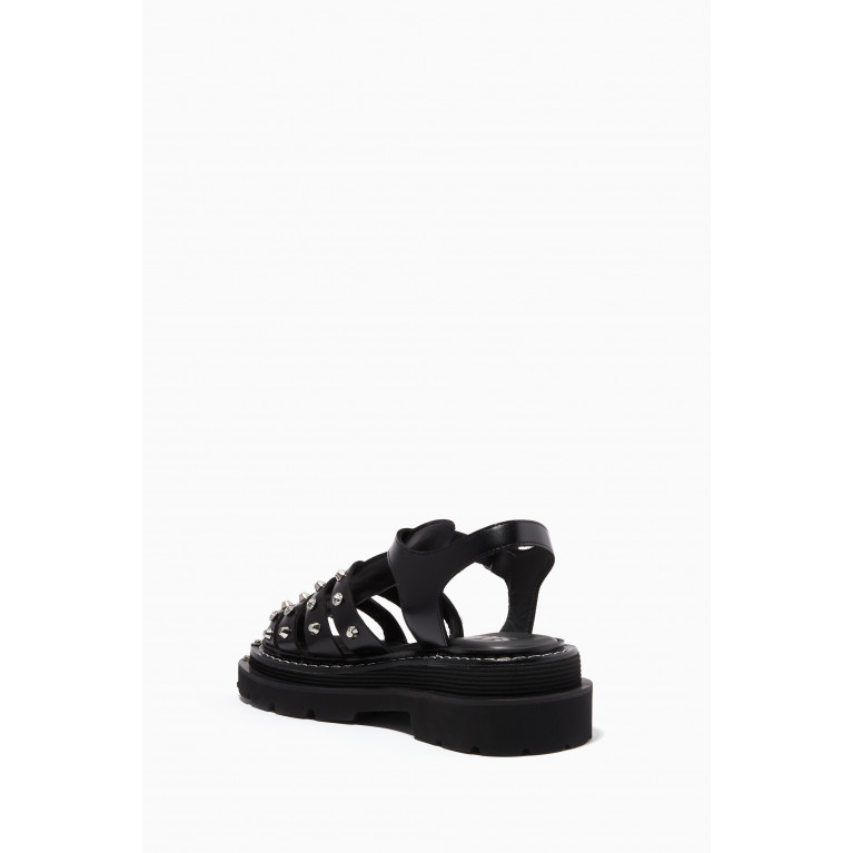 Sandro - Olys Studded Sandals in Leather