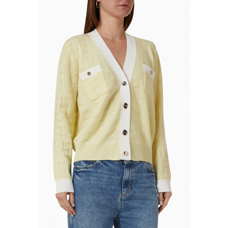 Sandro - Two-tone S Cardigan in Knit