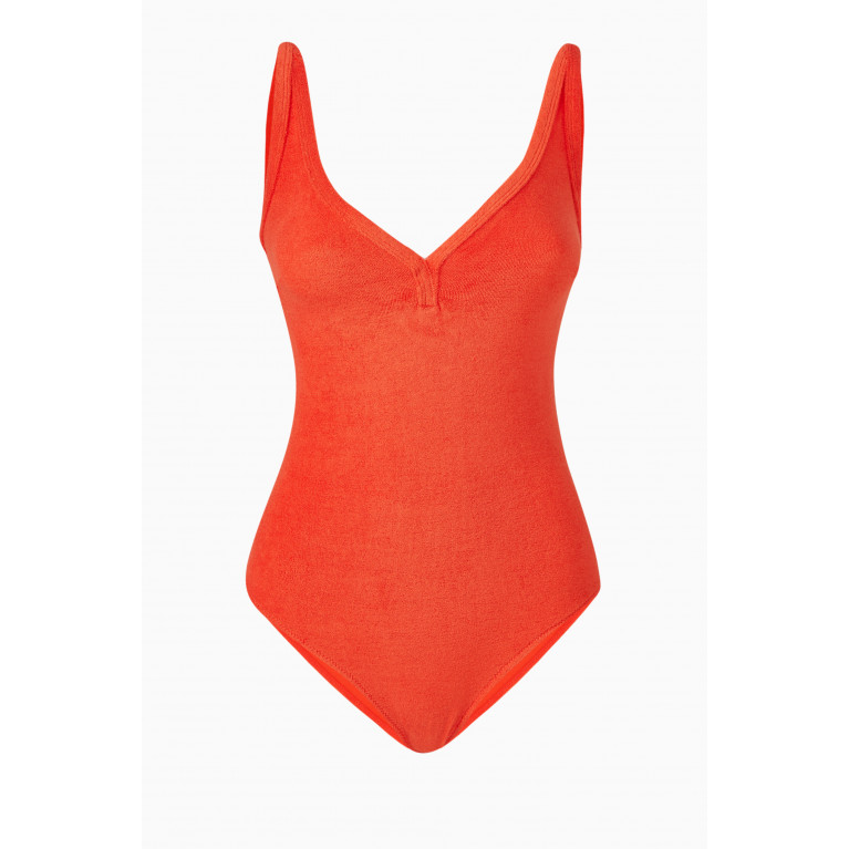 Lisa Marie Fernandez - Maria One-piece Swimsuit in Stretch-crepe Red