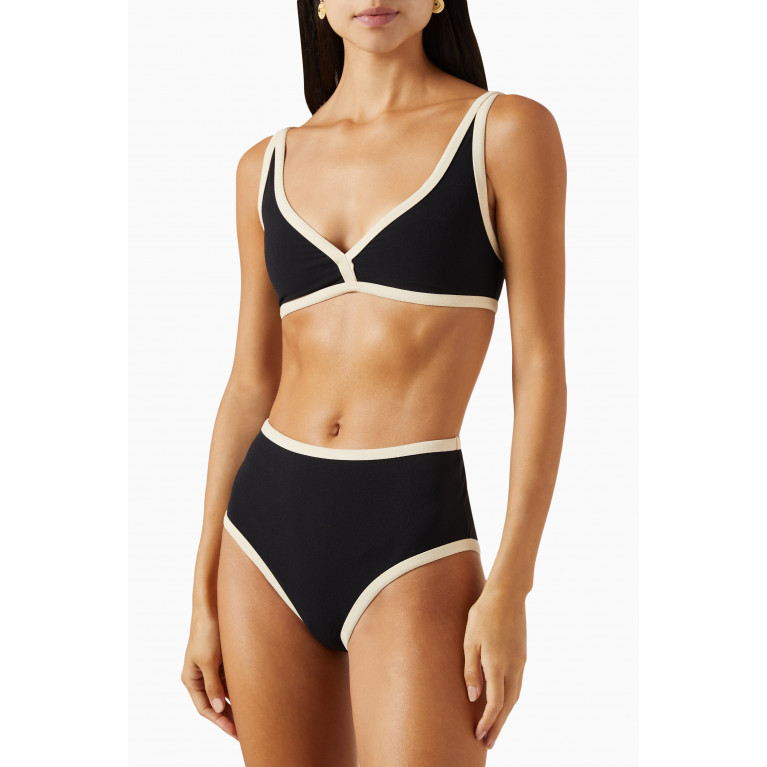 Lisa Marie Fernandez - Maria High-waist Bikini Set in Stretch-crepe