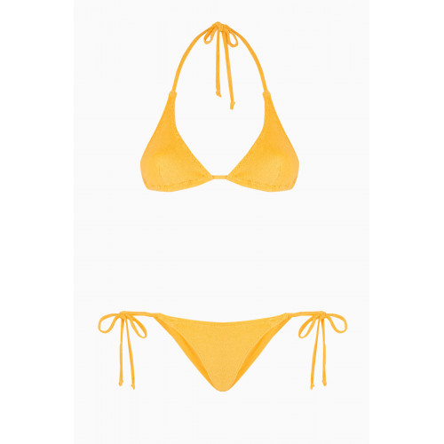 Lisa Marie Fernandez - The Pamela String Bikini Set in Terrycloth