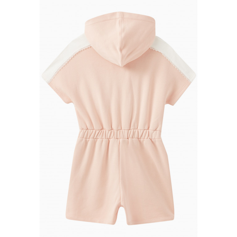 Chloé - Hooded Playsuit in Cotton-jersey