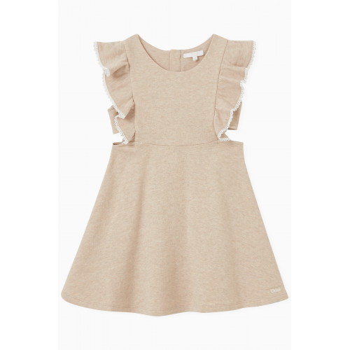 Chloé - Frilled Dress in Cotton
