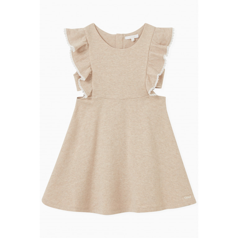 Chloé - Frilled Dress in Cotton