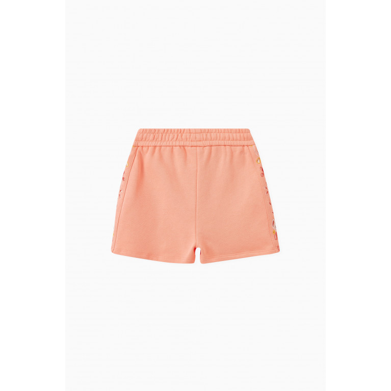Chloé - Floral-trim Shorts in Cotton