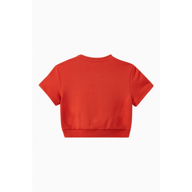 Chloé - Short Sleeved Logo Sweatshirt in Organic Cotton