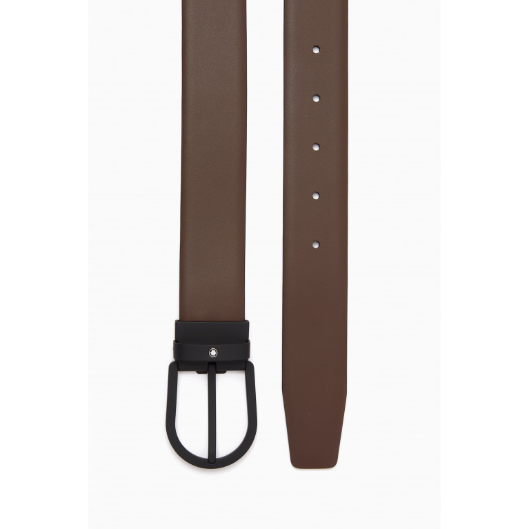 Montblanc - Horseshoe Buckle Belt in Leather