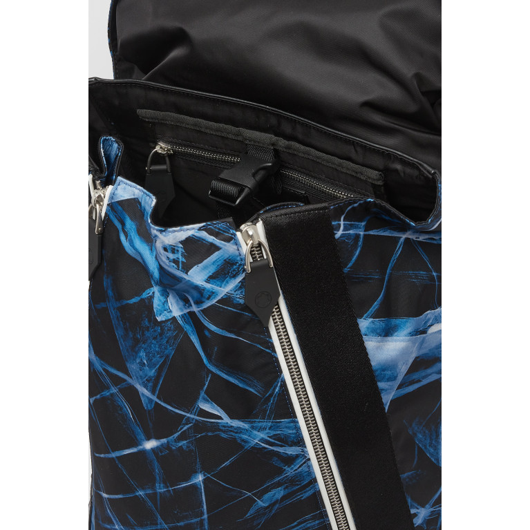 Montblanc - Meisterstück Glacier Print Medium Backpack in Nylon & Leather