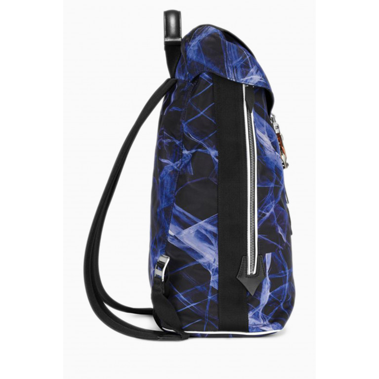 Montblanc - Meisterstück Glacier Print Medium Backpack in Nylon & Leather