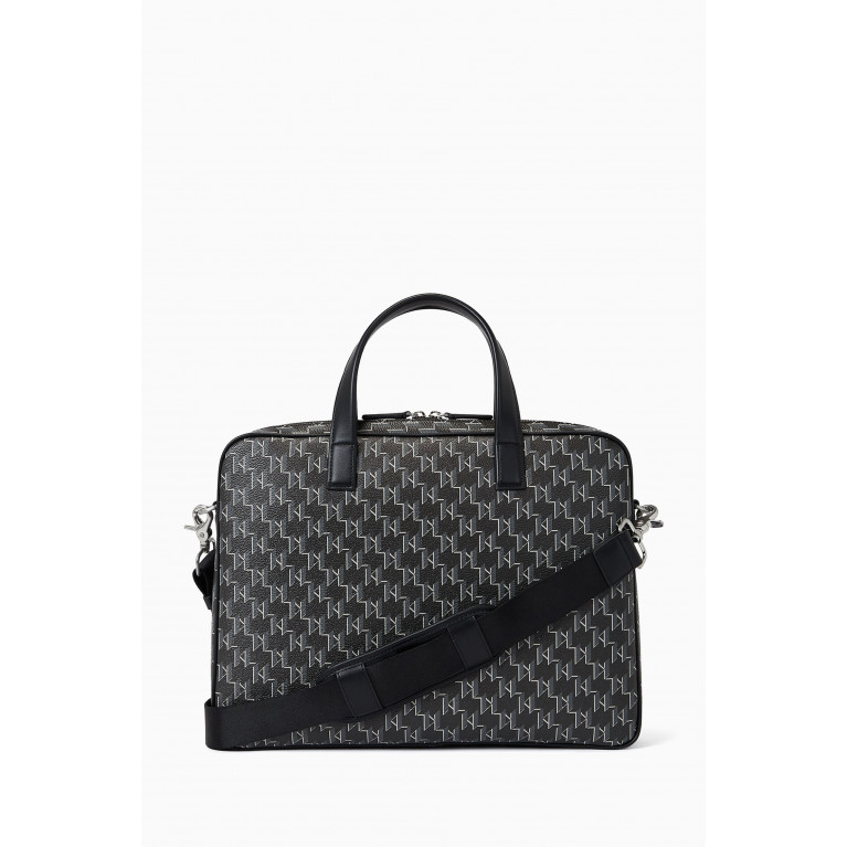 Karl Lagerfeld - K/Monogram Klassic Briefcase in Faux Leather