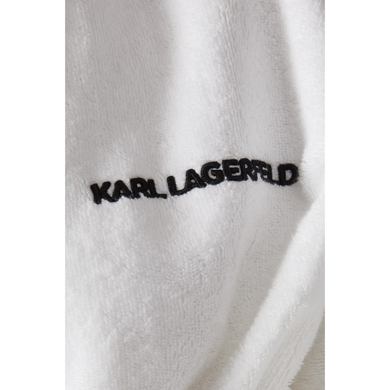 Karl Lagerfeld - Ikonik 2.0 Bathrobe in Organic-cotton Terry