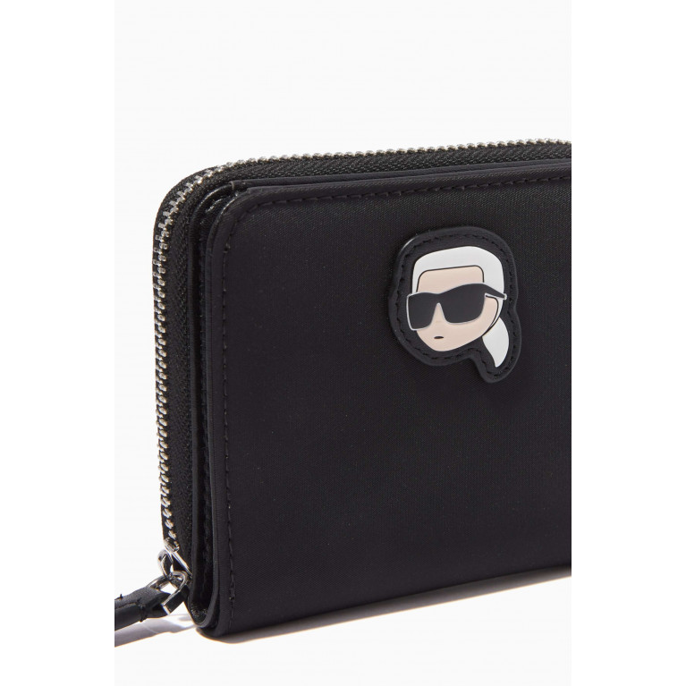 Karl Lagerfeld - K/Ikonik 2.0 Zip Wallet in Recycled Nylon