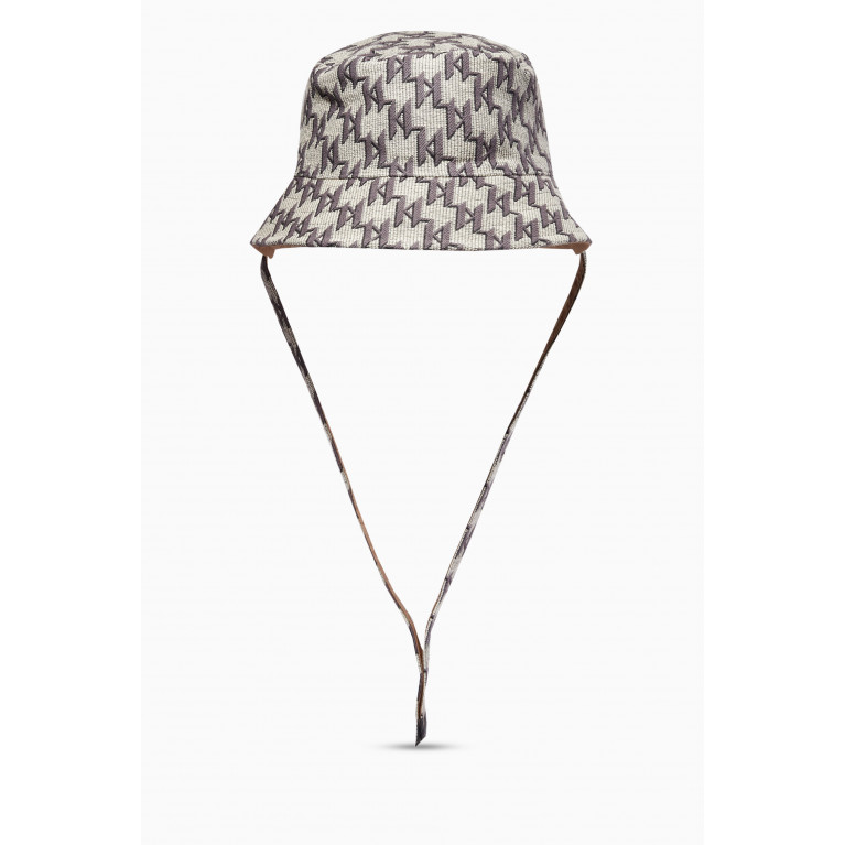 Karl Lagerfeld - K/Monogram Reversible Bucket Hat