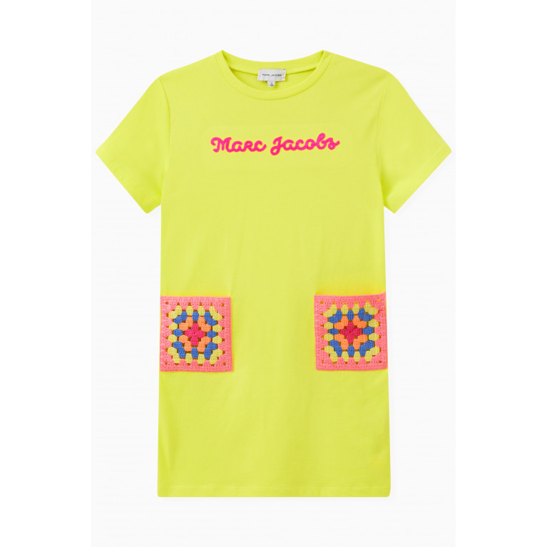 Marc Jacobs - Crochet Pocket Logo Dress in Cotton Jersey