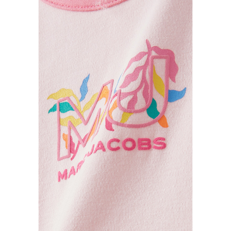 Marc Jacobs - Logo Sleepsuit in Cotton Pink