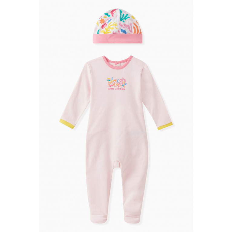 Marc Jacobs - Logo Sleepsuit in Cotton Pink