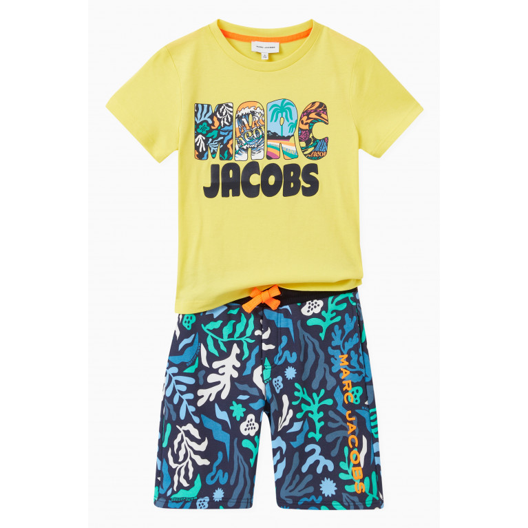 Marc Jacobs - Algas Print Bermuda Shorts in Cotton Blend
