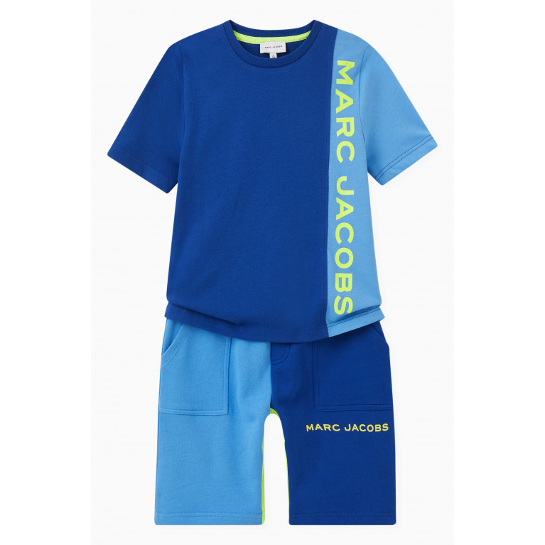 Marc Jacobs - Colourblocked Logo T-shirt in Cotton Jersey