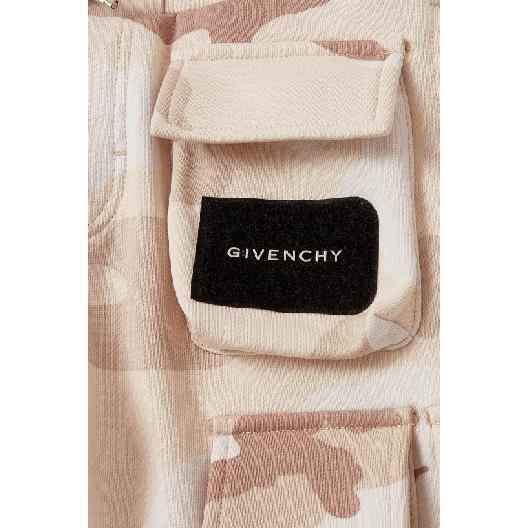 Givenchy - Givenchy - Camo-print Cargo Shorts in Cotton-jersey