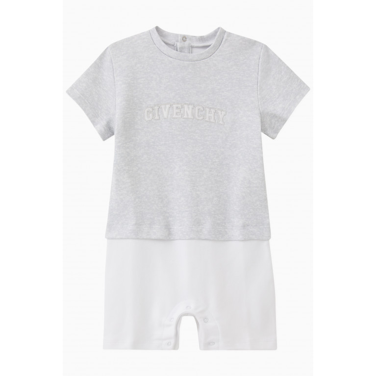 Givenchy - Logo Rompers in Cotton Grey