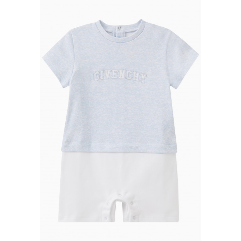 Givenchy - Logo Romper in Cotton Blue