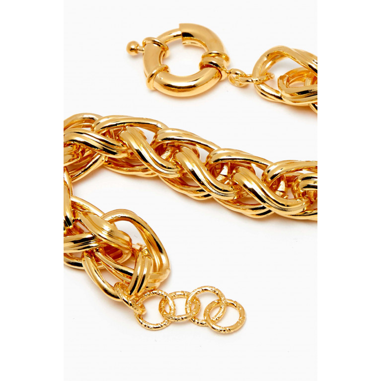 Destree - Elizabeth Single Chain Bracelet in 24kt Gold-plated Brass